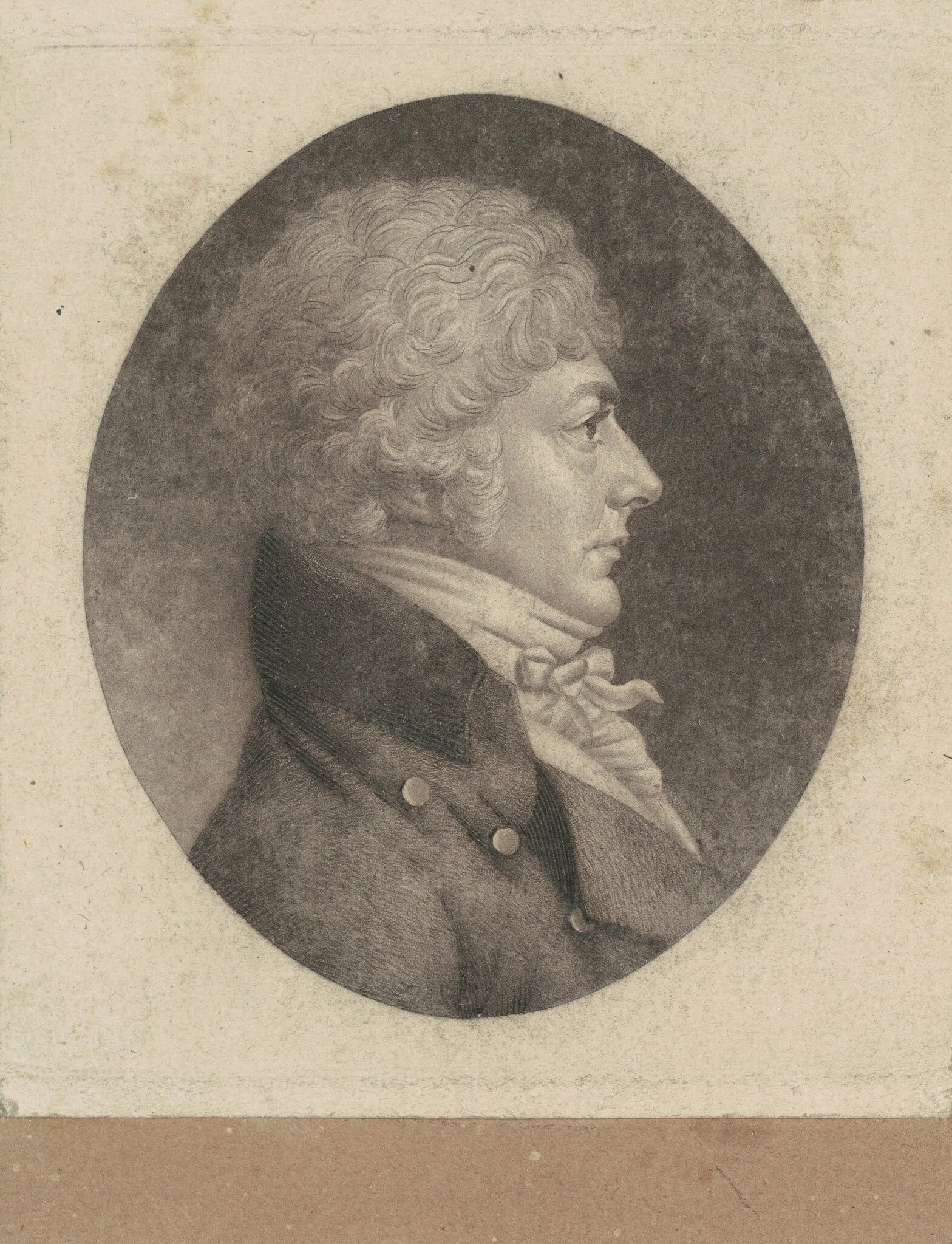 Joseph Forman, by Charles Balthazar Julien Févret de Saint-Mémin, ink, 1804