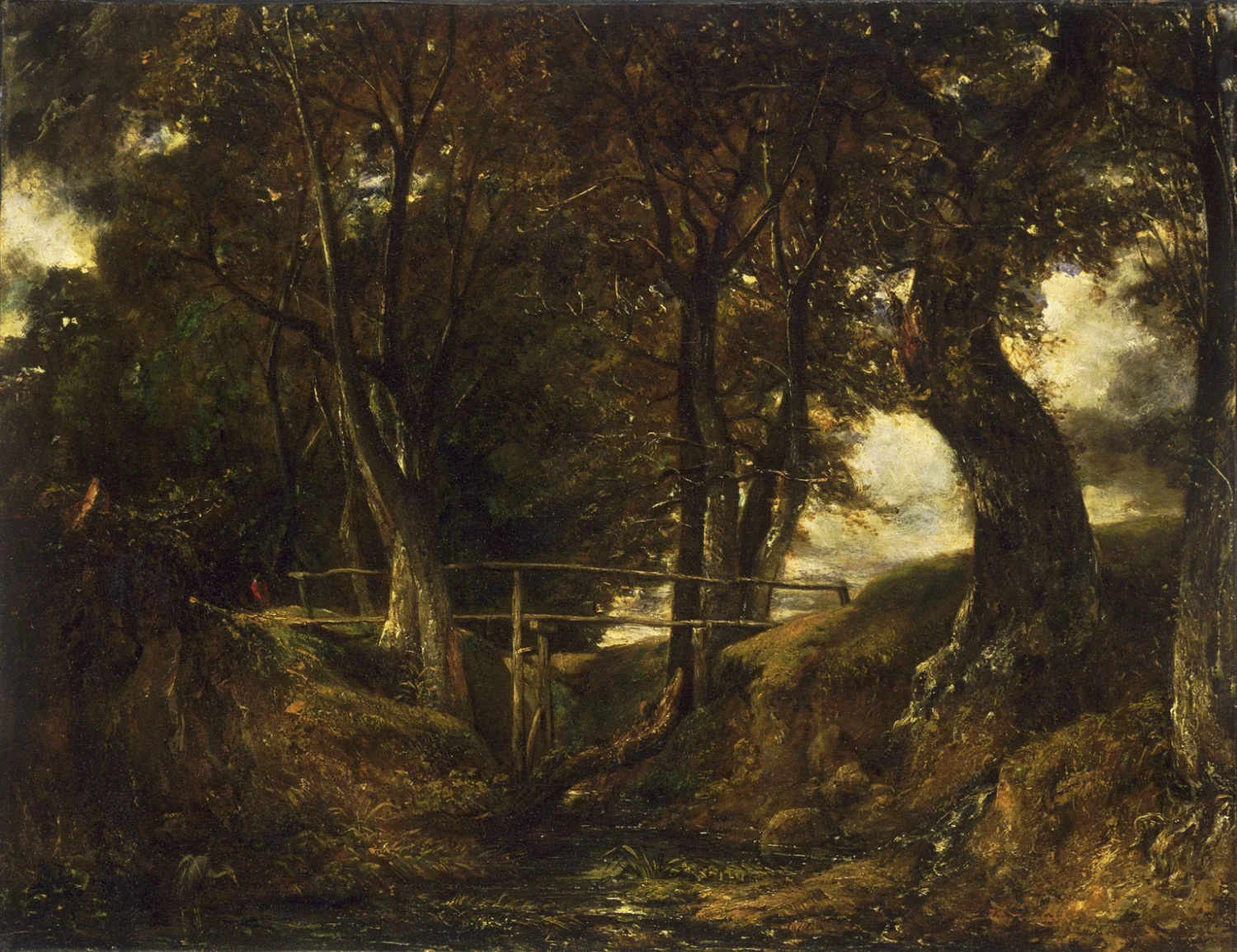 Dell at Helmingham Park (Philadelphia), by John Constable, oil, 1816