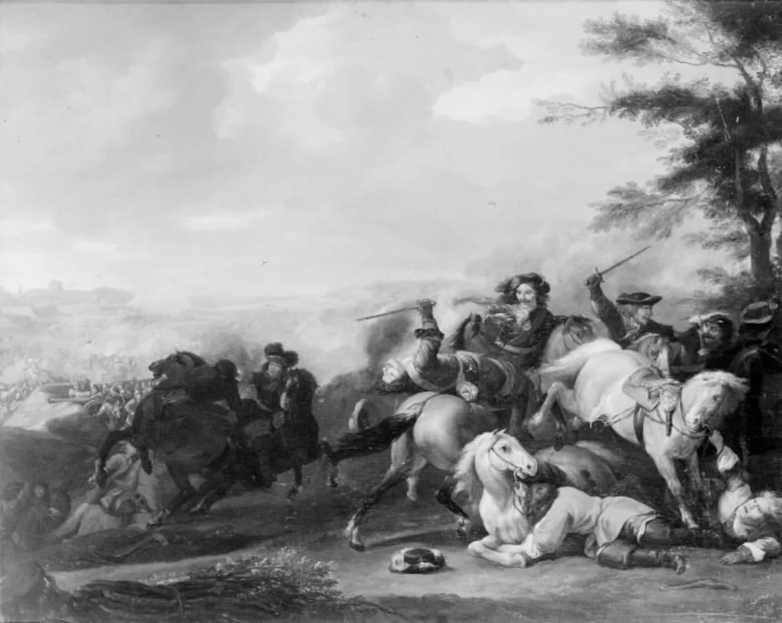 Battle Scenery, by Unknown, 1750