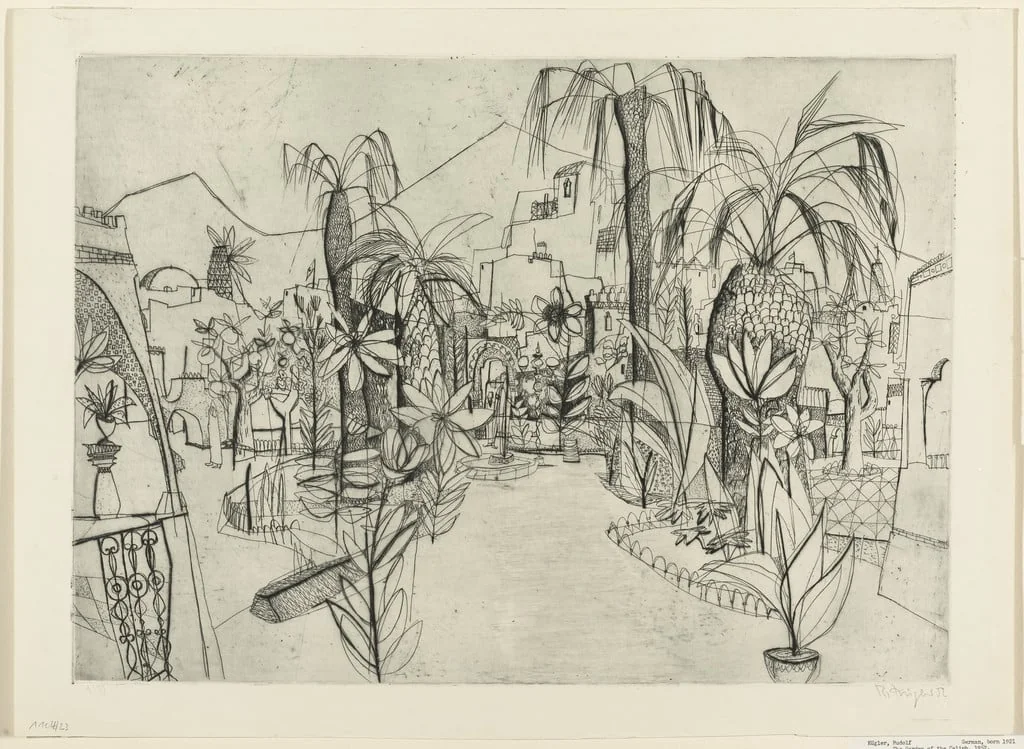Untitled, by Rudolf Kügler, ink, 1952
