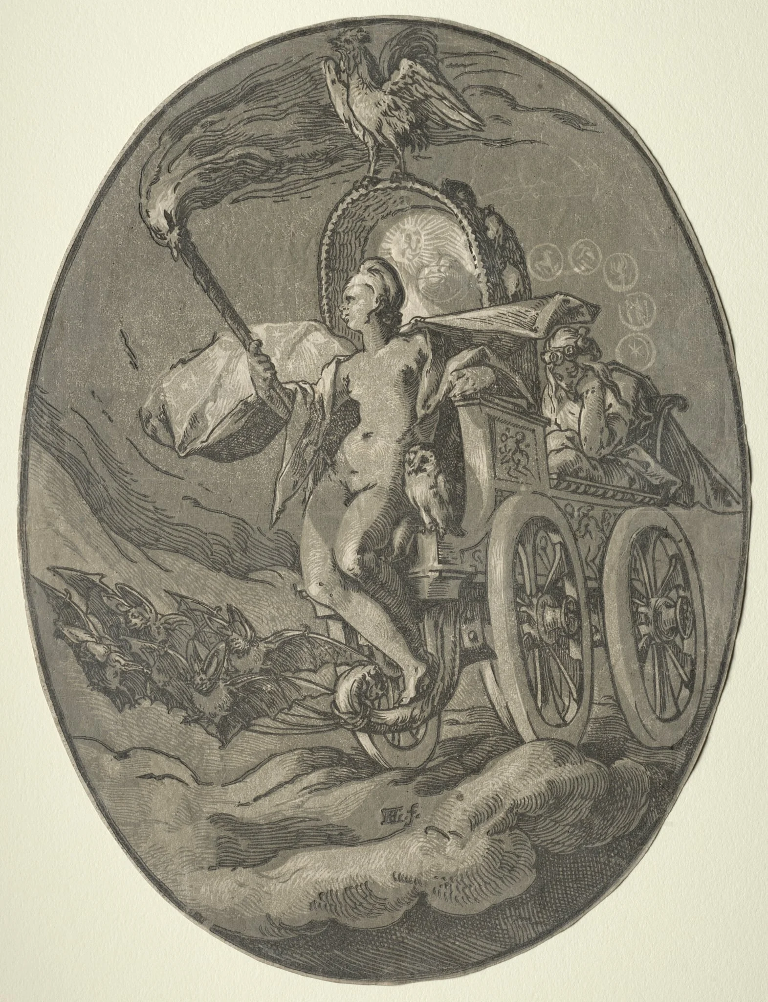 Seven Deities: Nox (Night), by Hendrik Goltzius, 1589