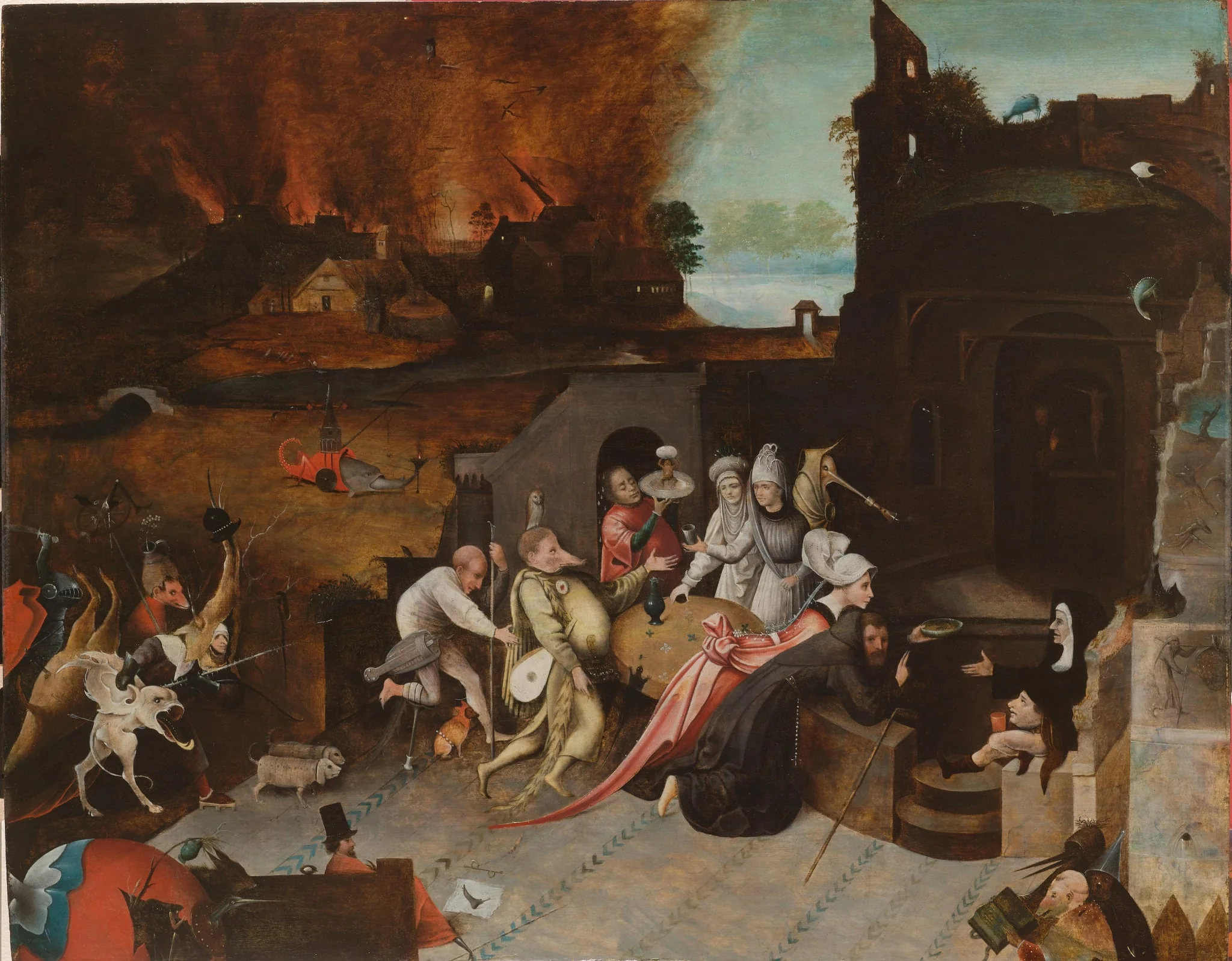 The Temptation of St Anthony, by Unknown, unspecified, 1530