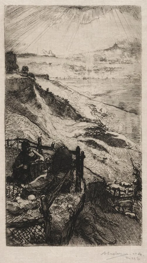 Carrirères d'Amérique pres Paris, by Auguste Lepère, 1898