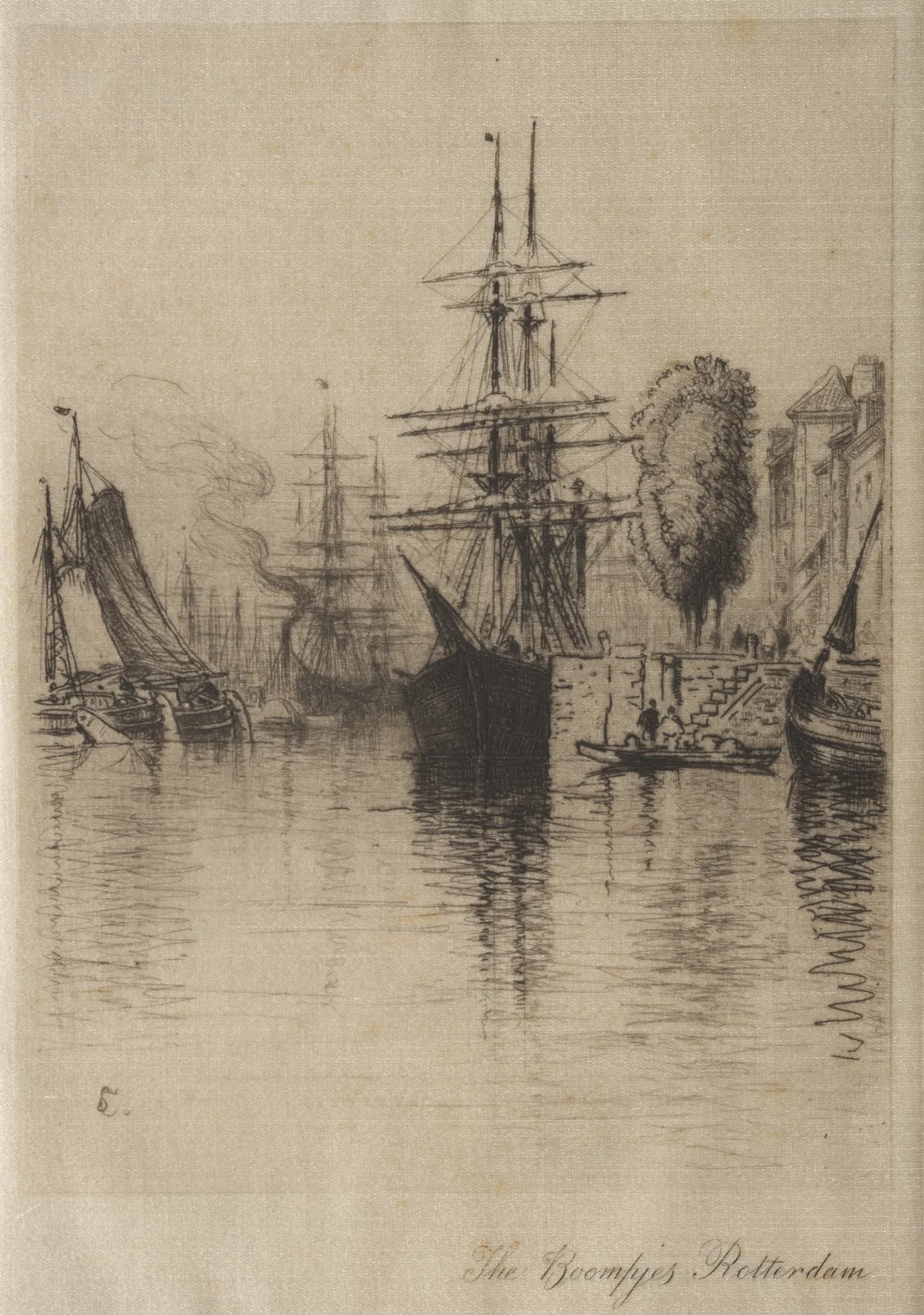 The Boompjes, Rotterdam, by Samuel Colman, 1876