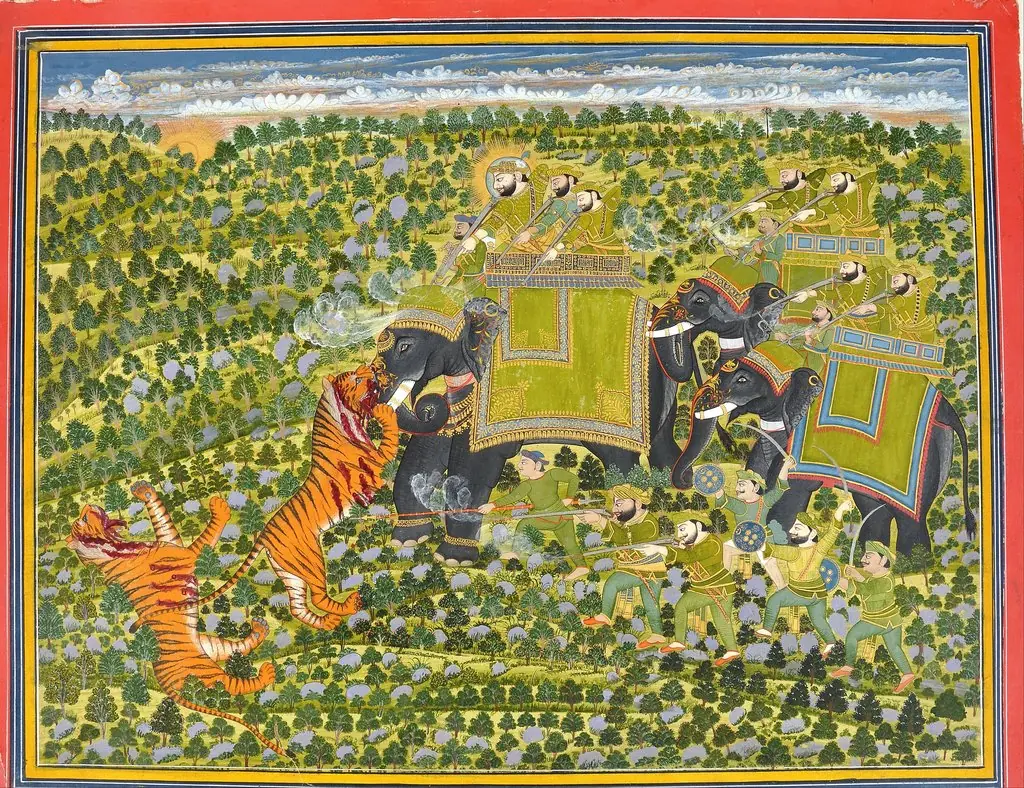 Raghuraj Singh hunting tigers Datia,
