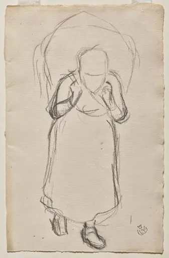 Study for "Seaweed Gatherers, Yport"