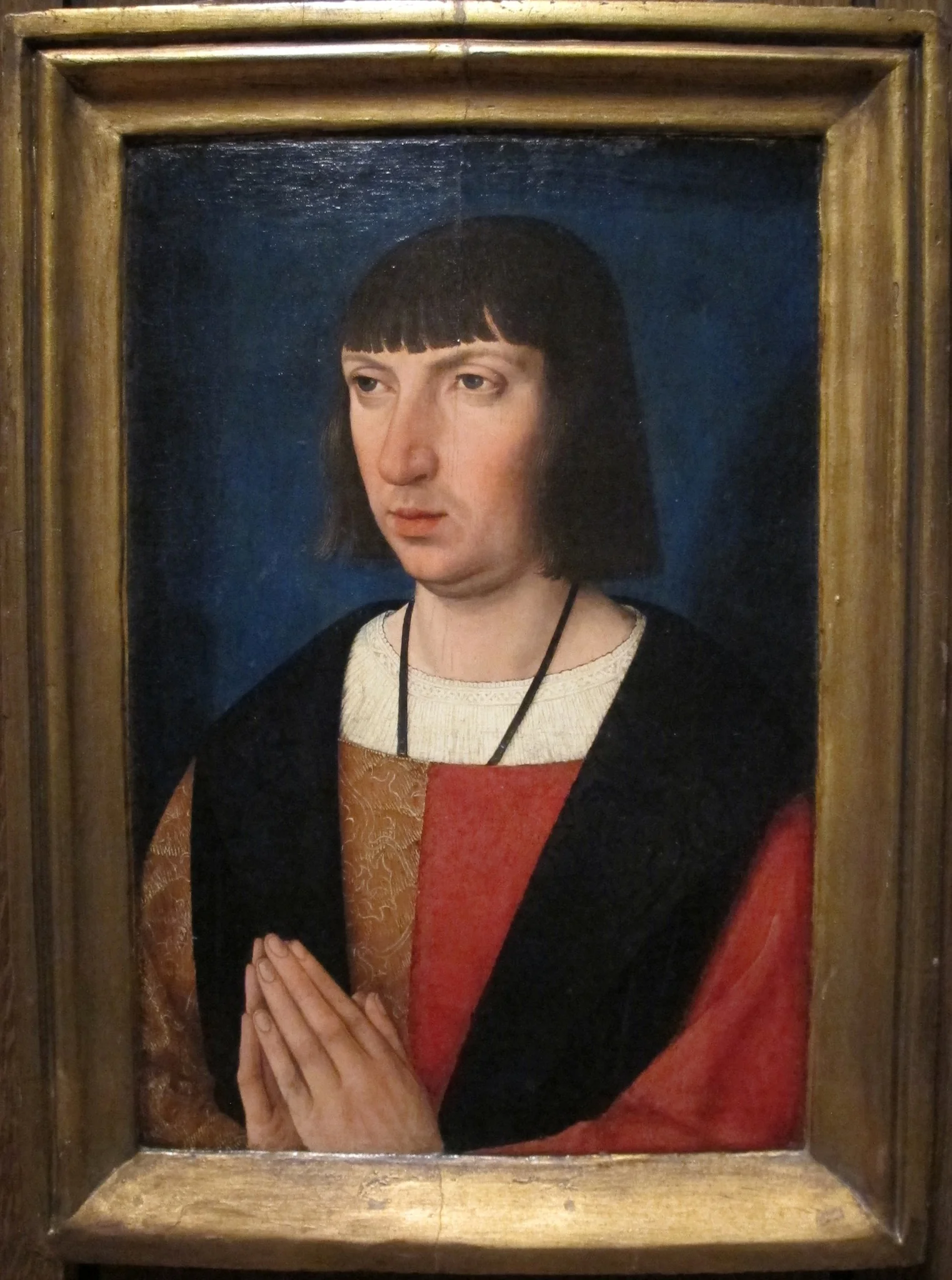 Portrait of a Man Praying, by Master of the Legend of the Magdalene, oil, 1515