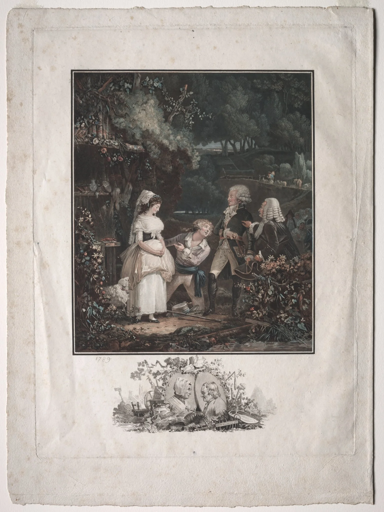 Annette and Lubin, by Philibert-Louis Debucourt, 1789