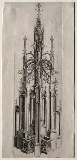Design for a Gothic Fountain