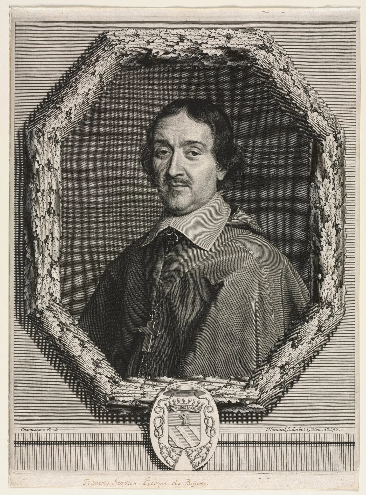 François Servien, Bishop of Bayeux, by Robert Nanteuil, 1656