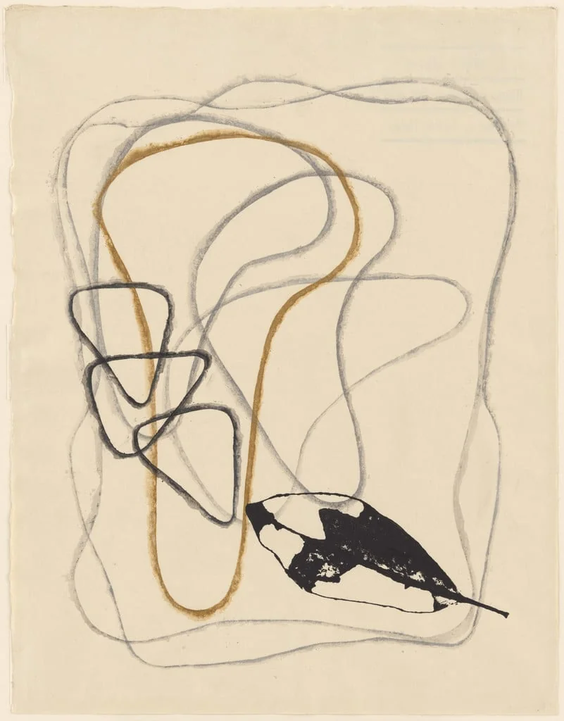 Untitled, by Koshiro Onchi, ink, 1953