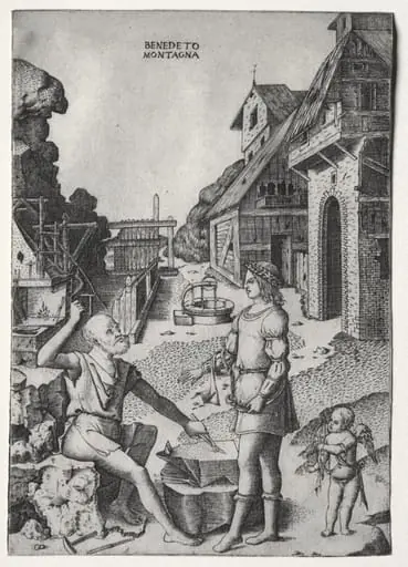 Vulcan, Apollo and Cupid