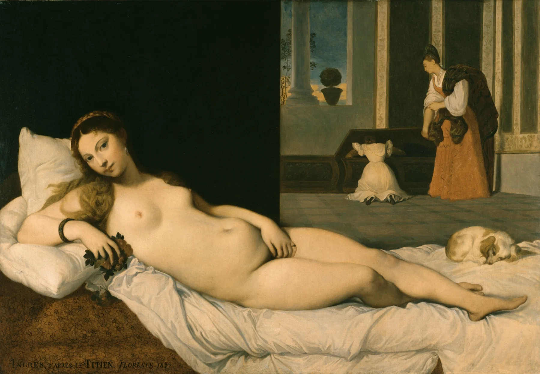 Reclining Venus, by Jean Auguste Dominique Ingres, oil, 1822