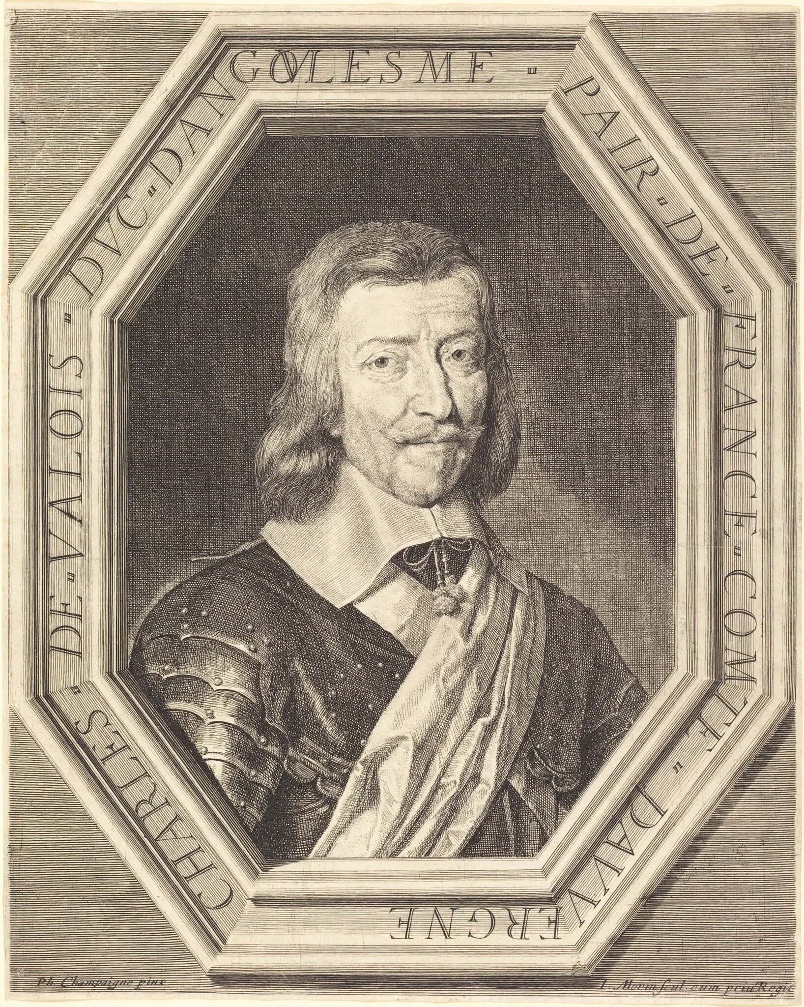 Charles de Valois, duc d'Angouleme, by Jean Morin, ink, 1625