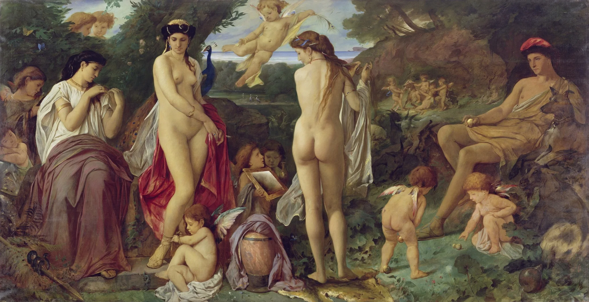 The Judgement of Paris, by Anselm Feuerbach, oil, 1869