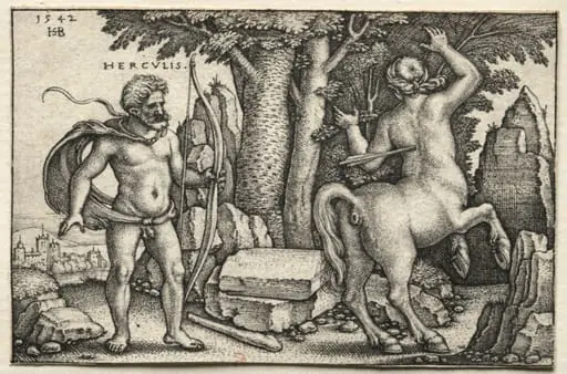 The Labors of Hercules:  Hercules Shooting Nessus