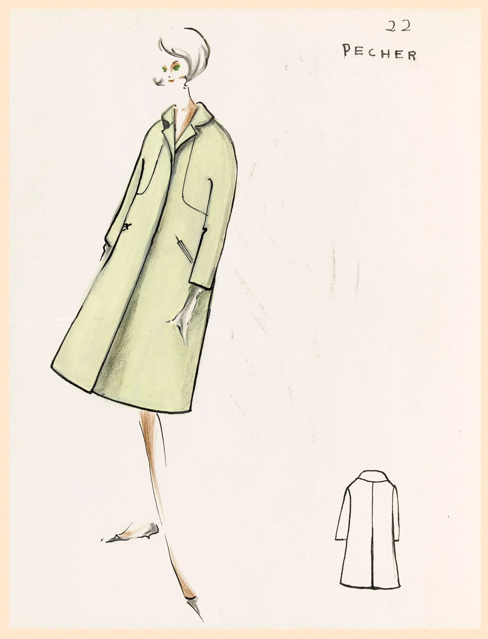 Pêcher, by Carven, 1967