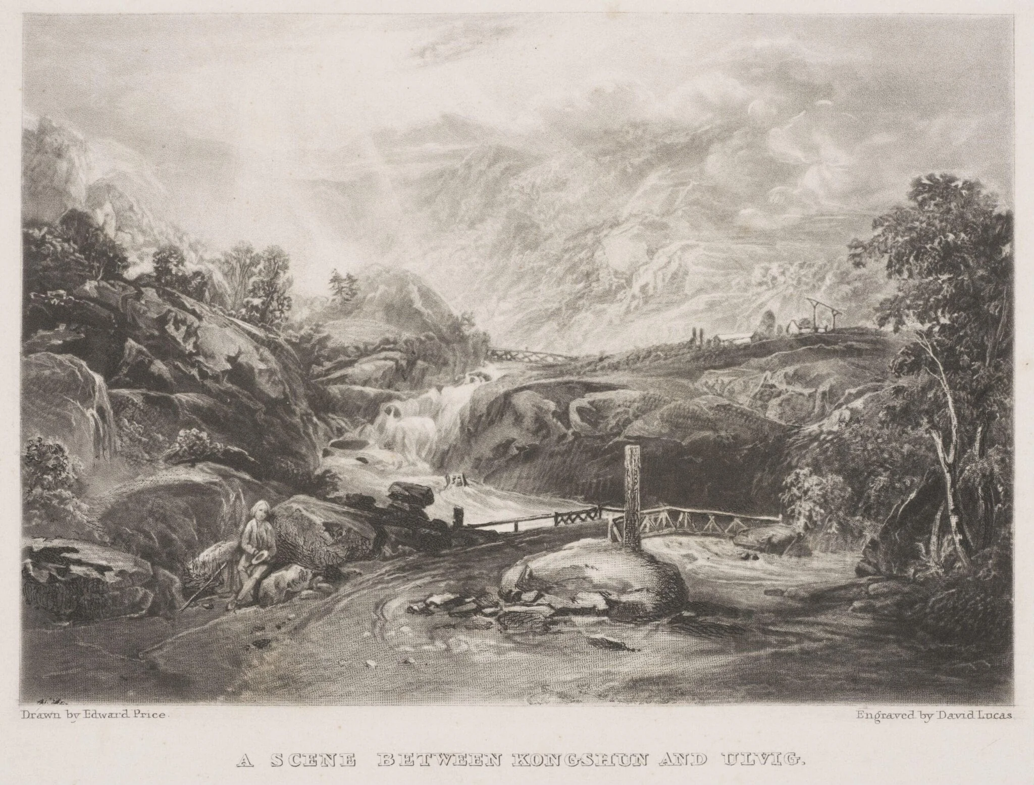 A Scene Between Kongshun and Ulvig, by Edward Price, 1834