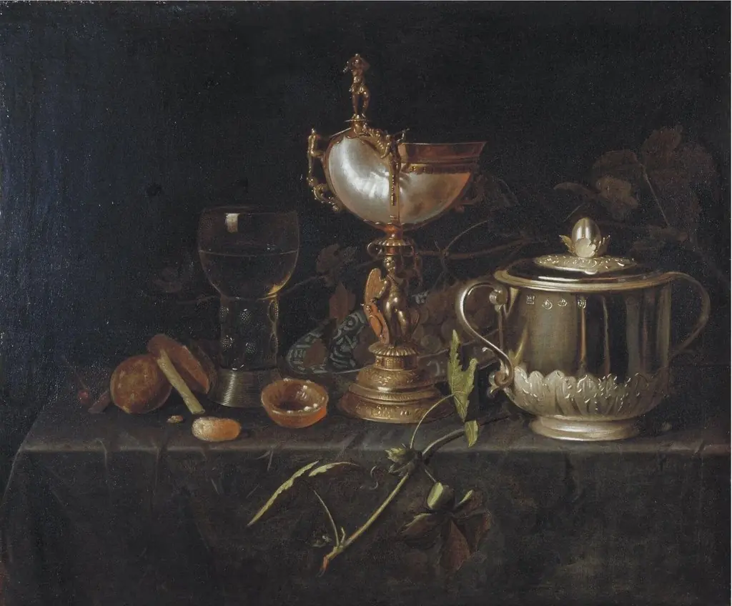 Porringer and Nautilus Cup