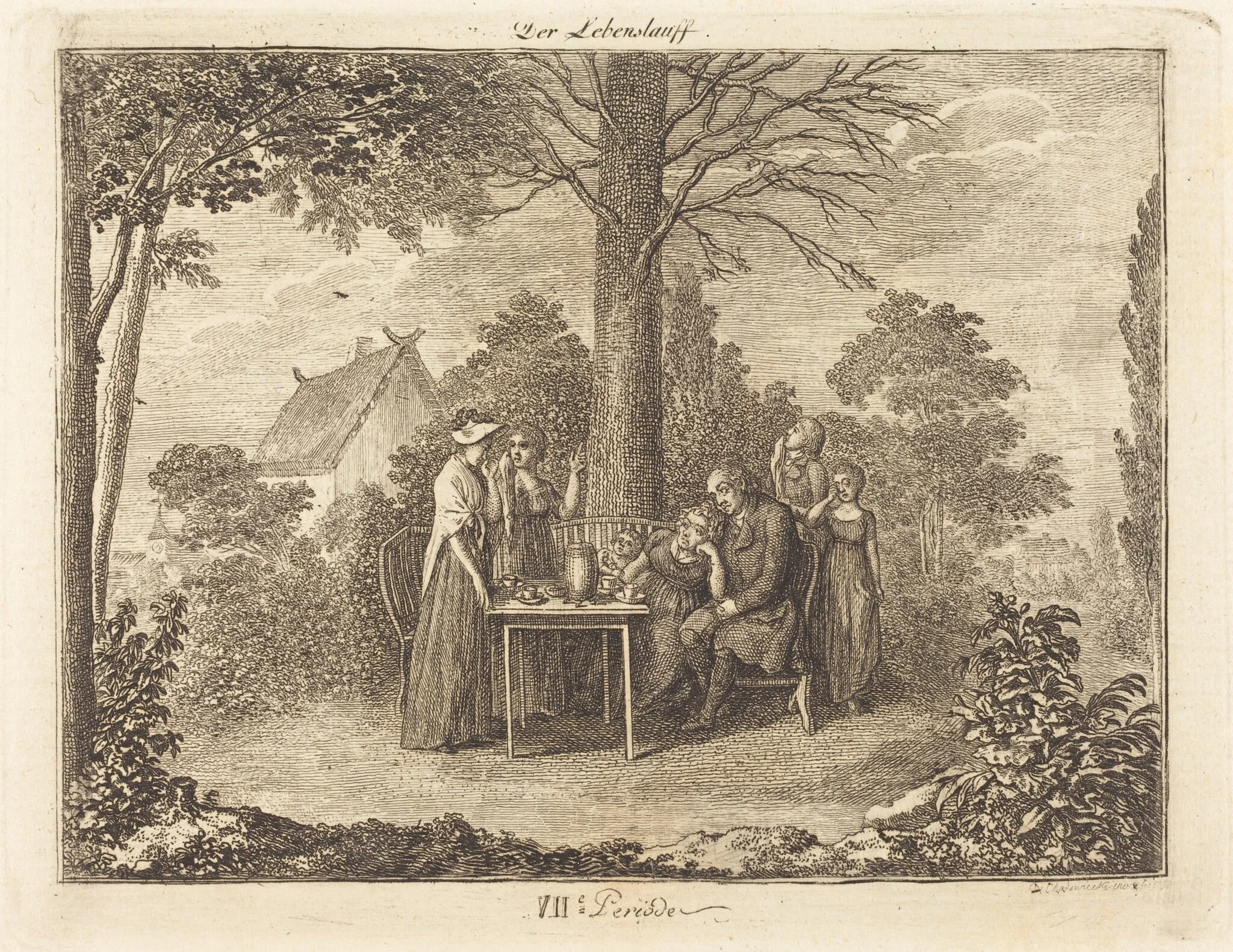 Death, by Daniel Nikolaus Chodowiecki, ink, 1793