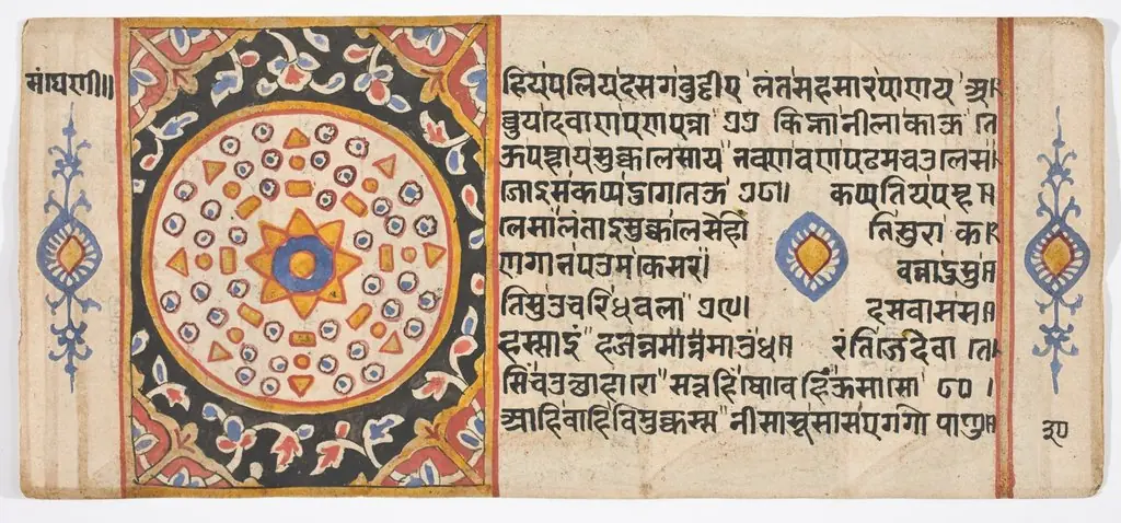 Tantric Manuscript "Sangrahani Sutra"