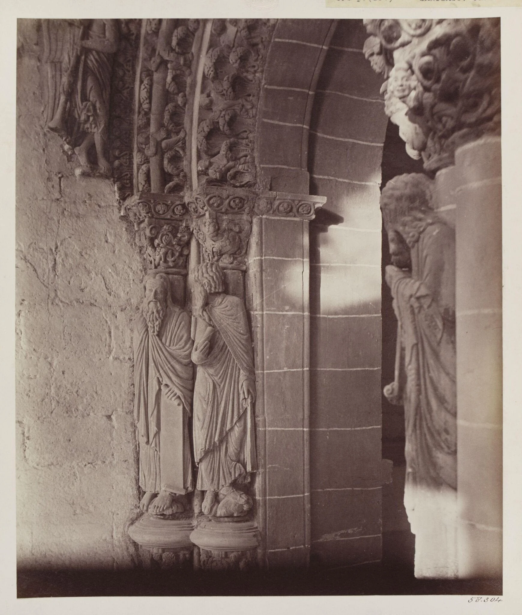 Cathedral, Santiago, Spain, Portico de la Gloria, Sculpture on the North wall