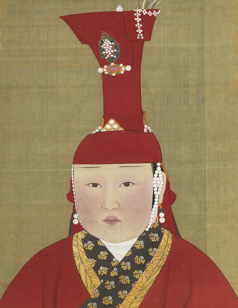 元代后半身像册-后妃（3）