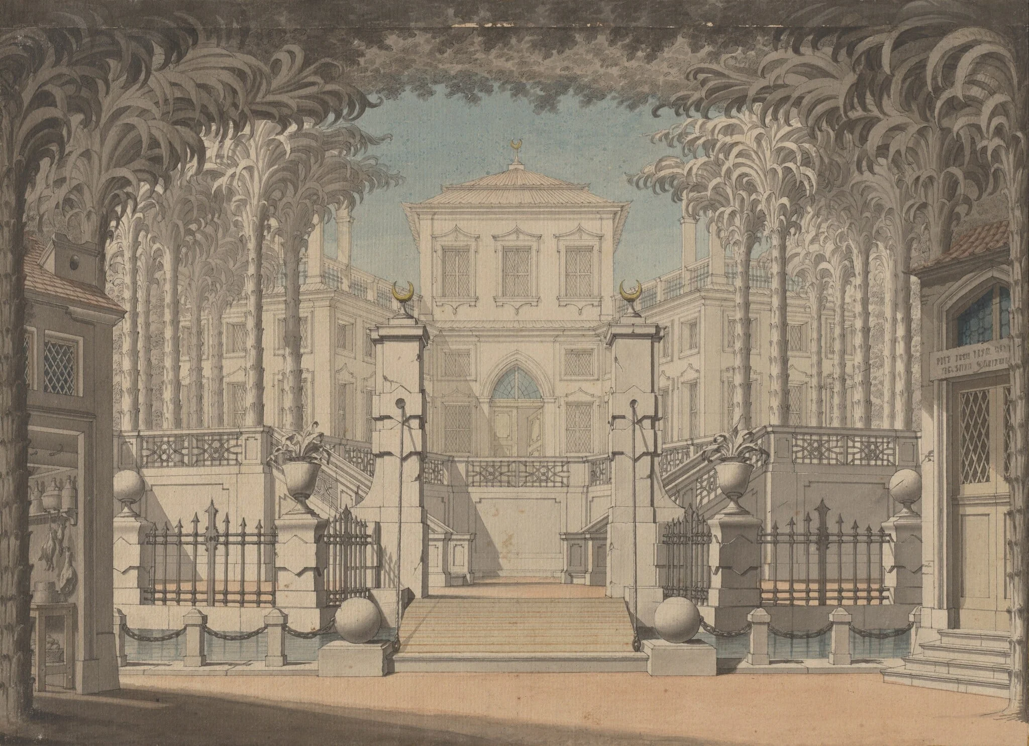 A Turkish Palace (Probably for Mozart's "Abduction from the Seraglio")