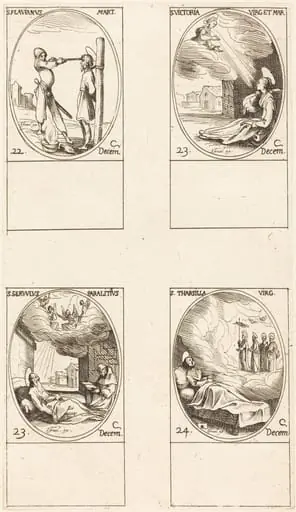 St. Flavian; St. Victoria; St. Servulus; St. Tharsilla