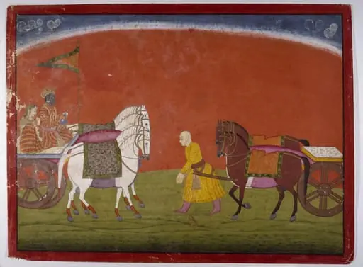 Rukma, Krishna and Rukmini