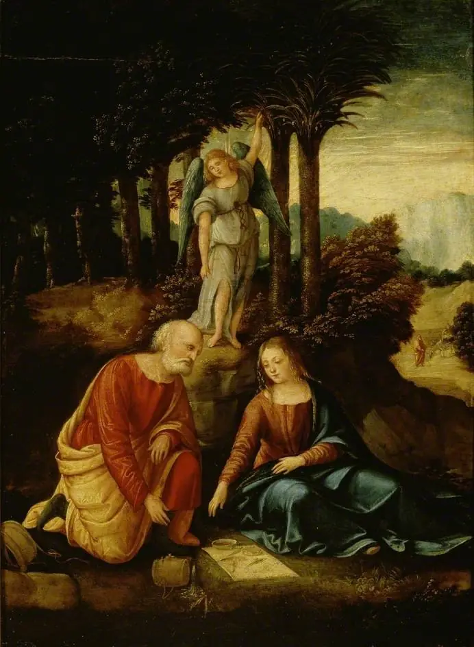 The Holy Family with an Angel