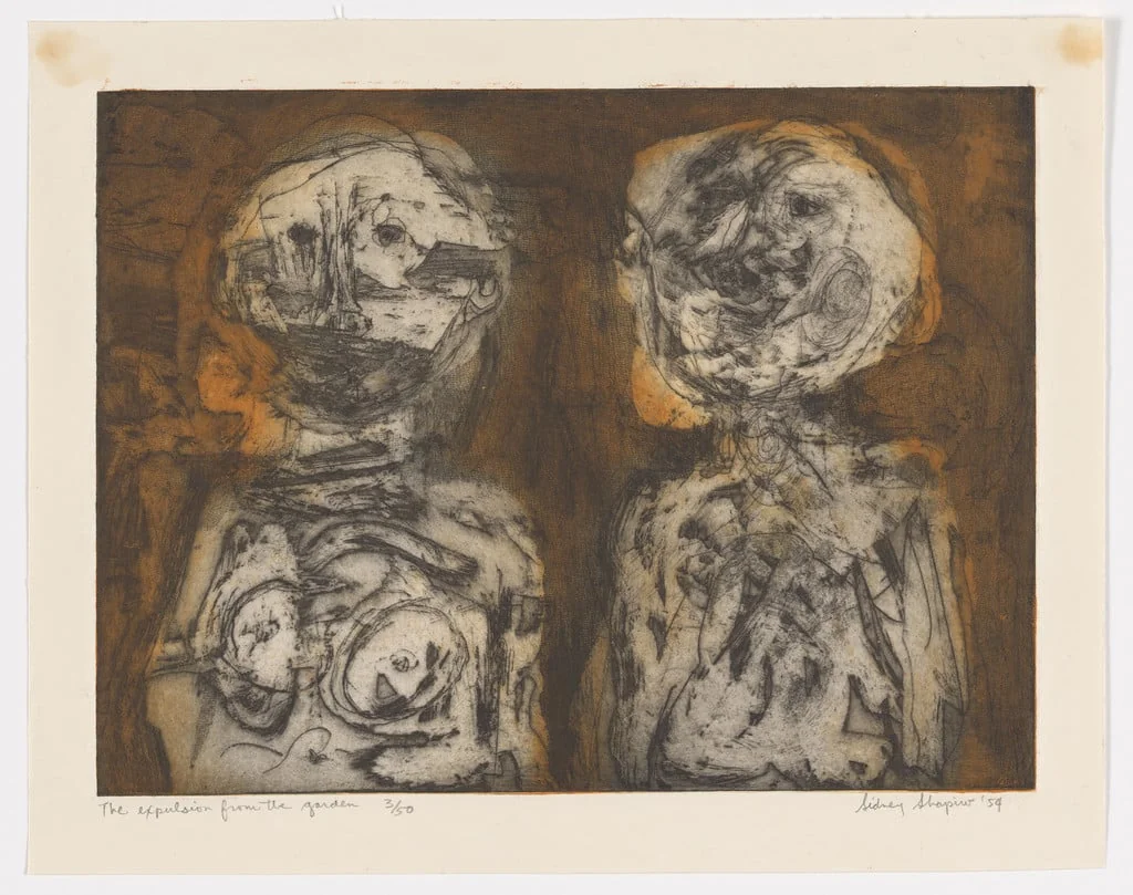 Untitled, by Sidney Shapiro, ink, 1954