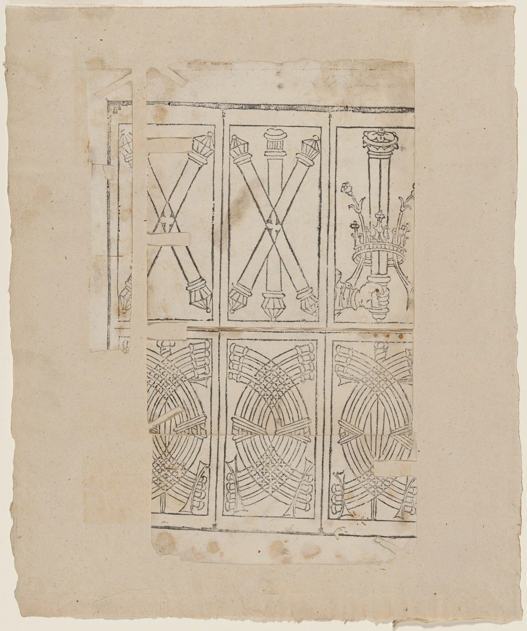 Playing Cards, by Italian 15th Century, ink, 1470