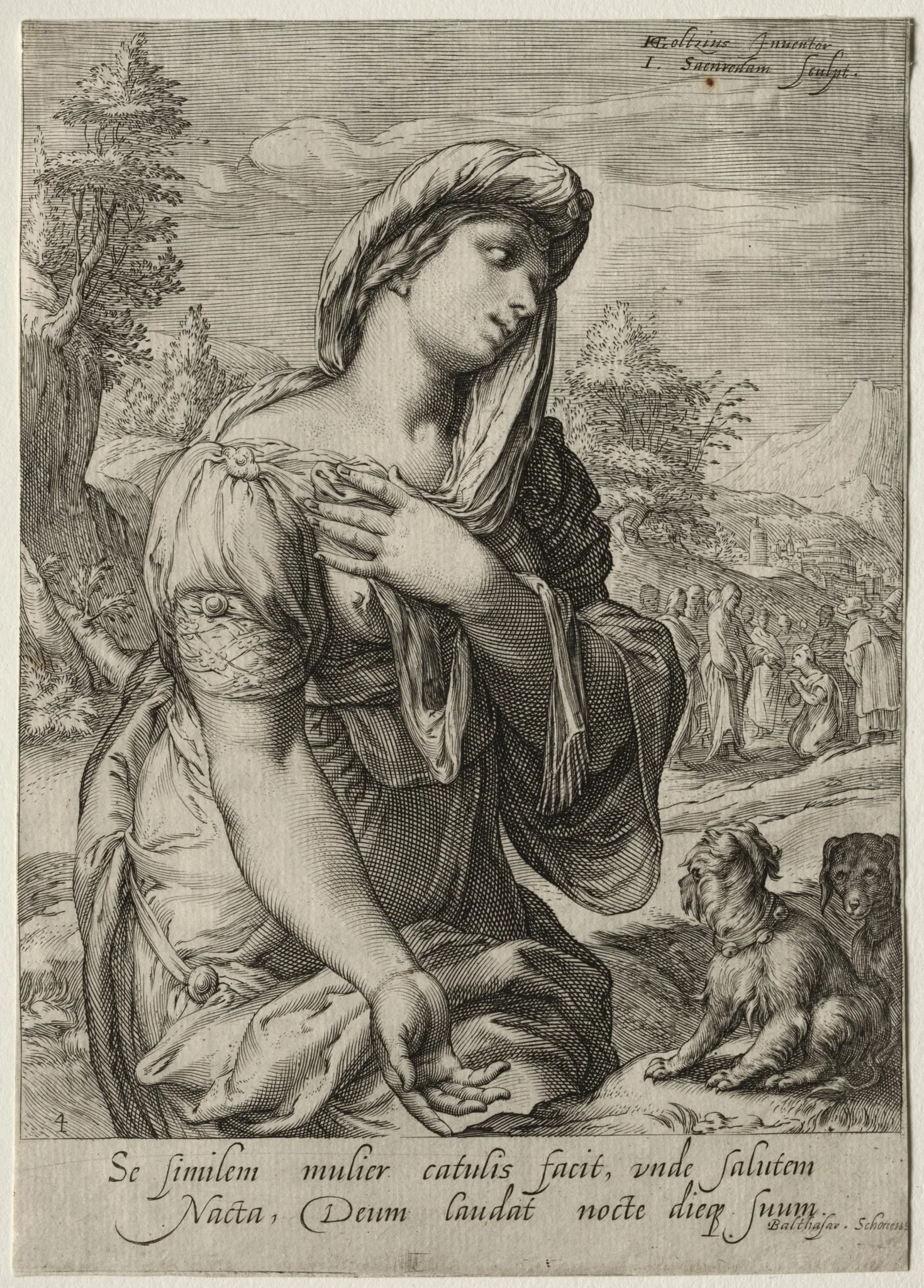 Heroines of the New Testament:  The Canaanite, by Jan Pietersz Saenredam, 1595