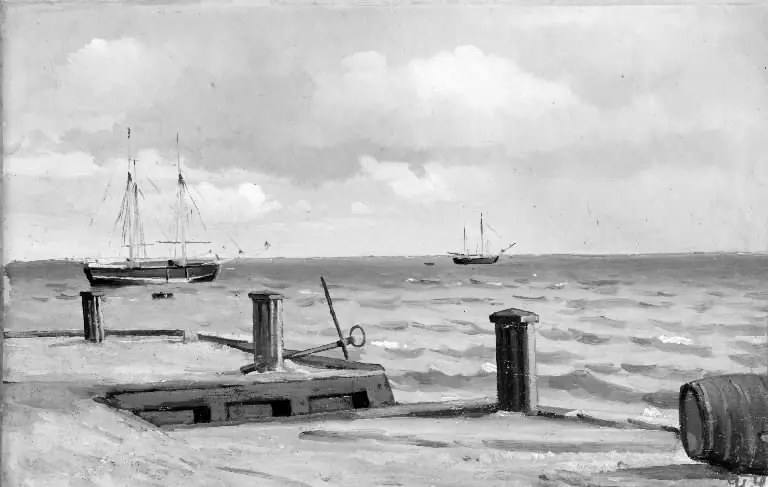 View of the Sea from a Pier