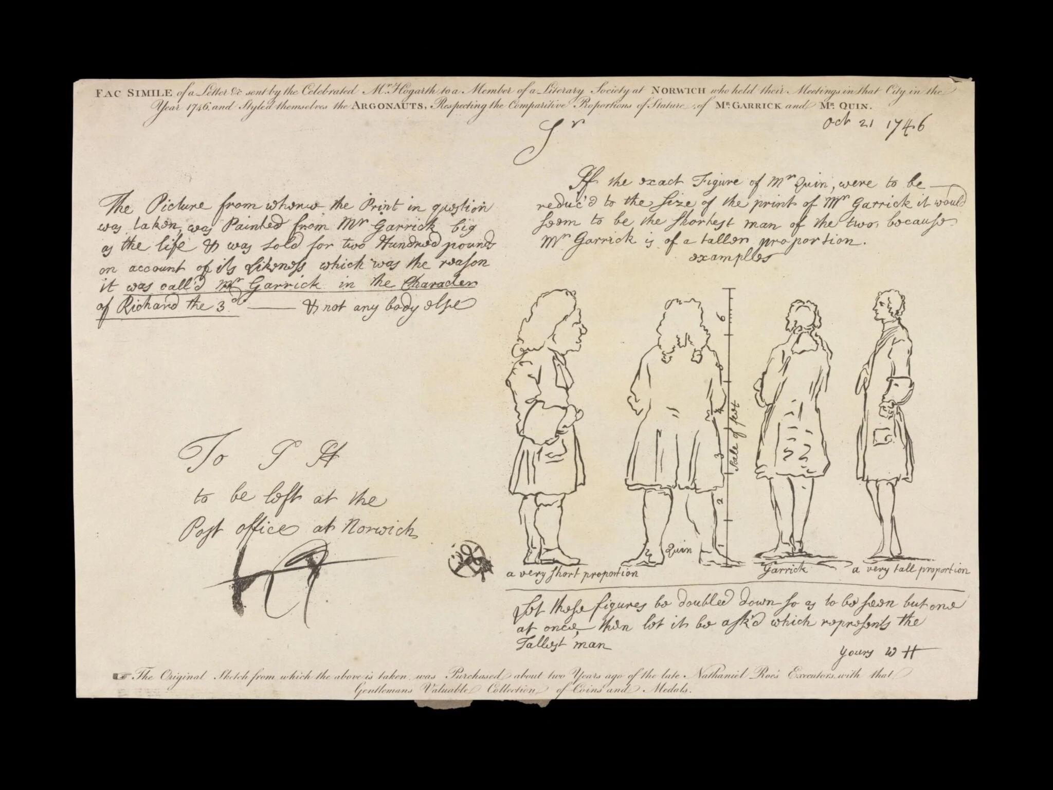 H Beard Print Collection, by William Hogarth, 1746