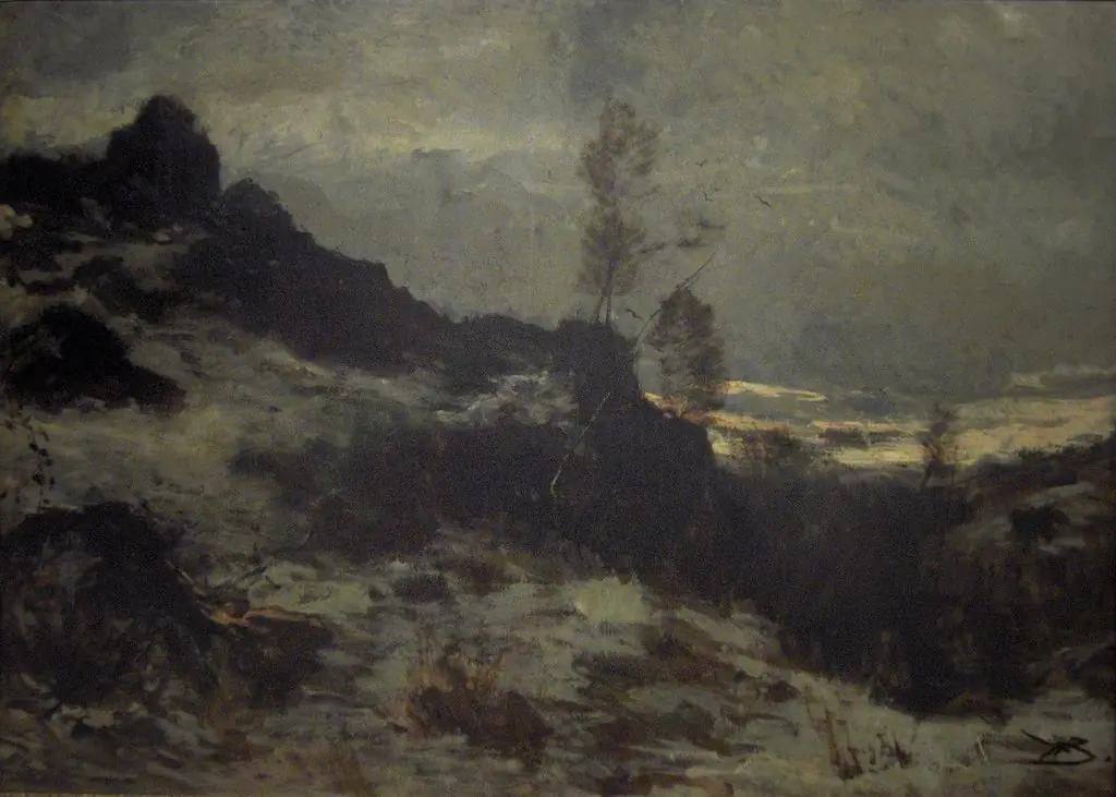 Dusk. Winter