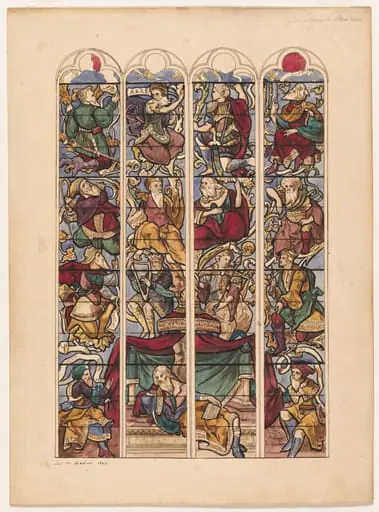Study for Four Stained Glass Windows "Généalogie d'Abraham"