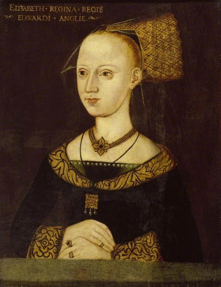 Elizabeth Woodville, Queen of Edward IV, by Unknown, oil, 1500