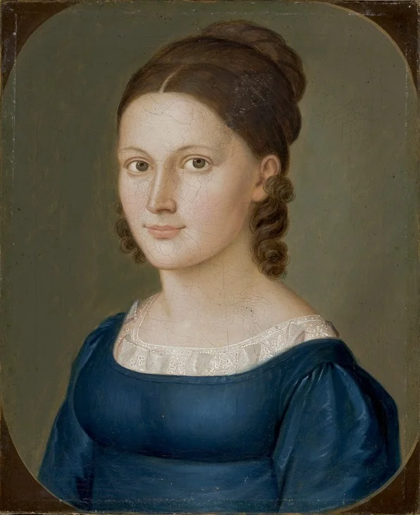 Friderike Phillipine Bruch, by Johann Georg Schlesinger, oil, 1819
