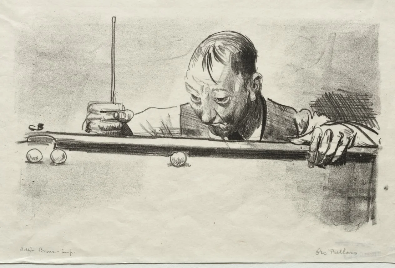 Indoor Athlete, Second Stone, by George Bellows, 1921