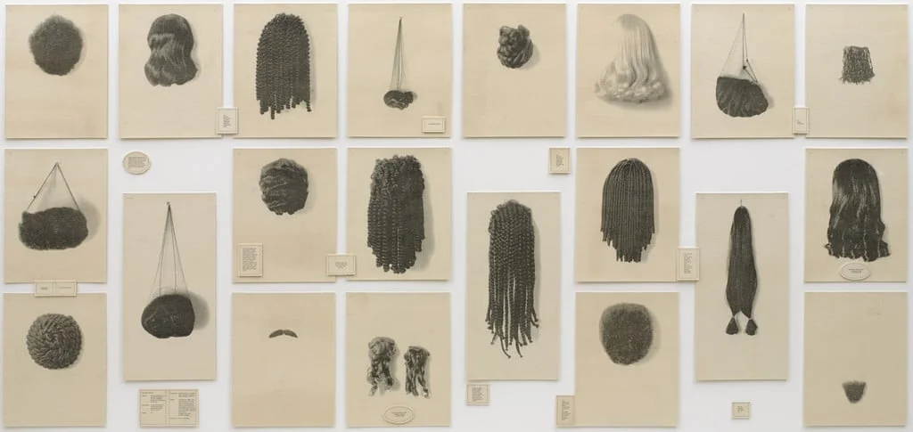 Untitled, by Lorna Simpson, ink, 1994