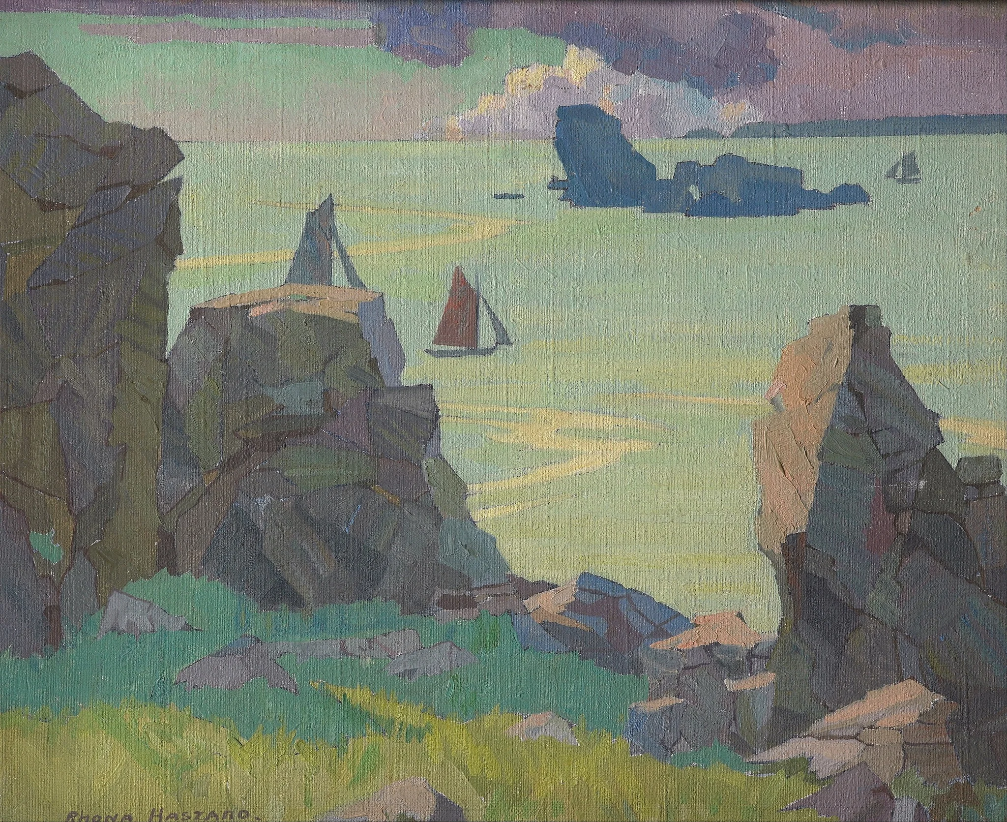 Finistère, by Rhona Haszard, oil, 1926