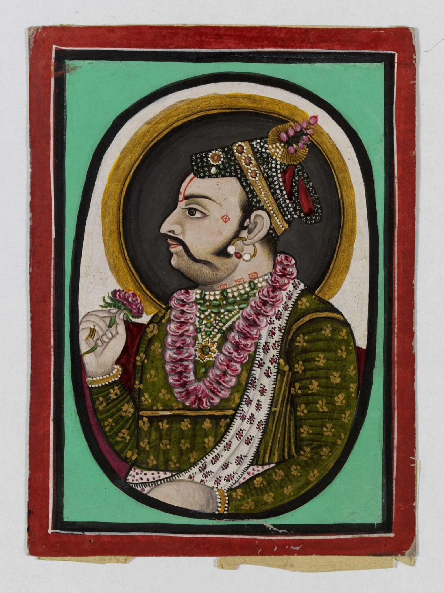 Rao Raja Bhao Singh, by Unknown, paint, 1850