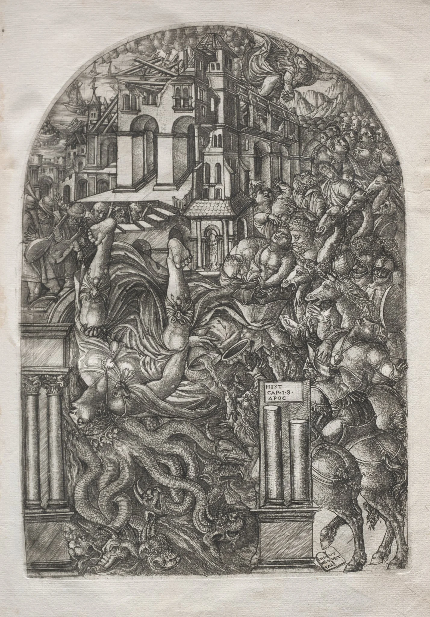 The Apocalypse:  The Fall of Babylon, by Jean Duvet, 1551