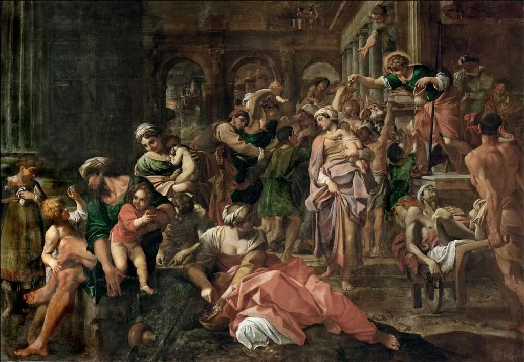 Saint Roch Distributing Alms