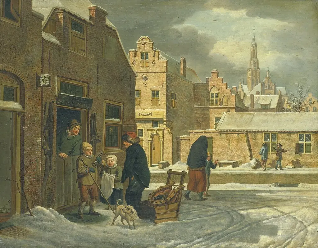 Cityscape in winter