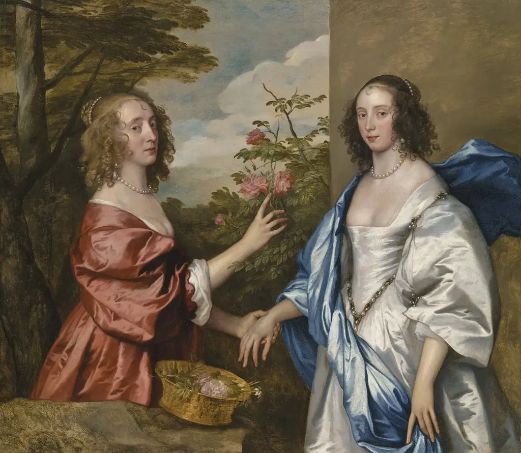 Double portrait of Anne, Countess of Manchester and her daughter Anne Cavendish, Lady Rich