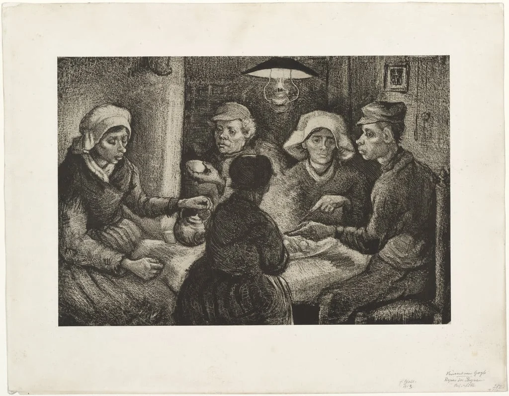 Untitled, by Vincent van Gogh, ink, 1885