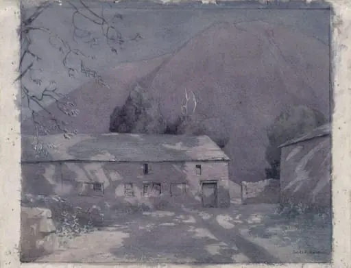 Moonlit Barn